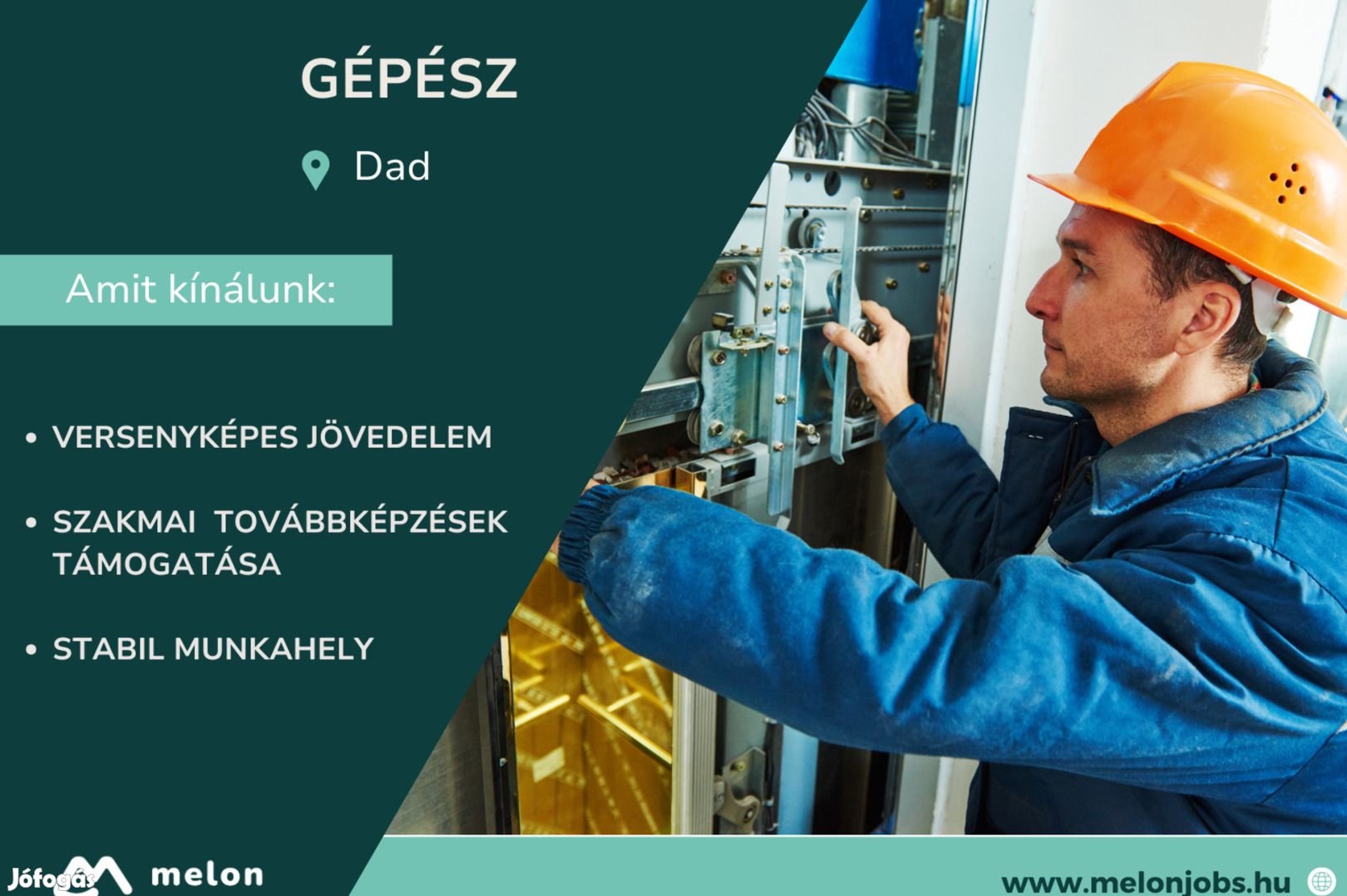 Gépész karbantartó  víz, gáz, fűtés