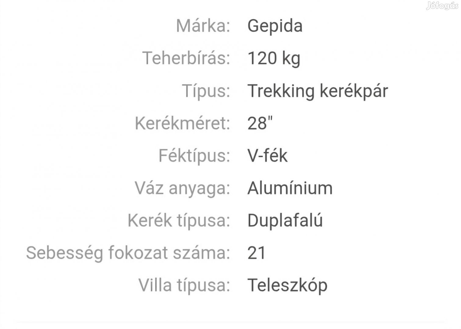 Gepida Alboin 200 Pro női trekking kerékpár