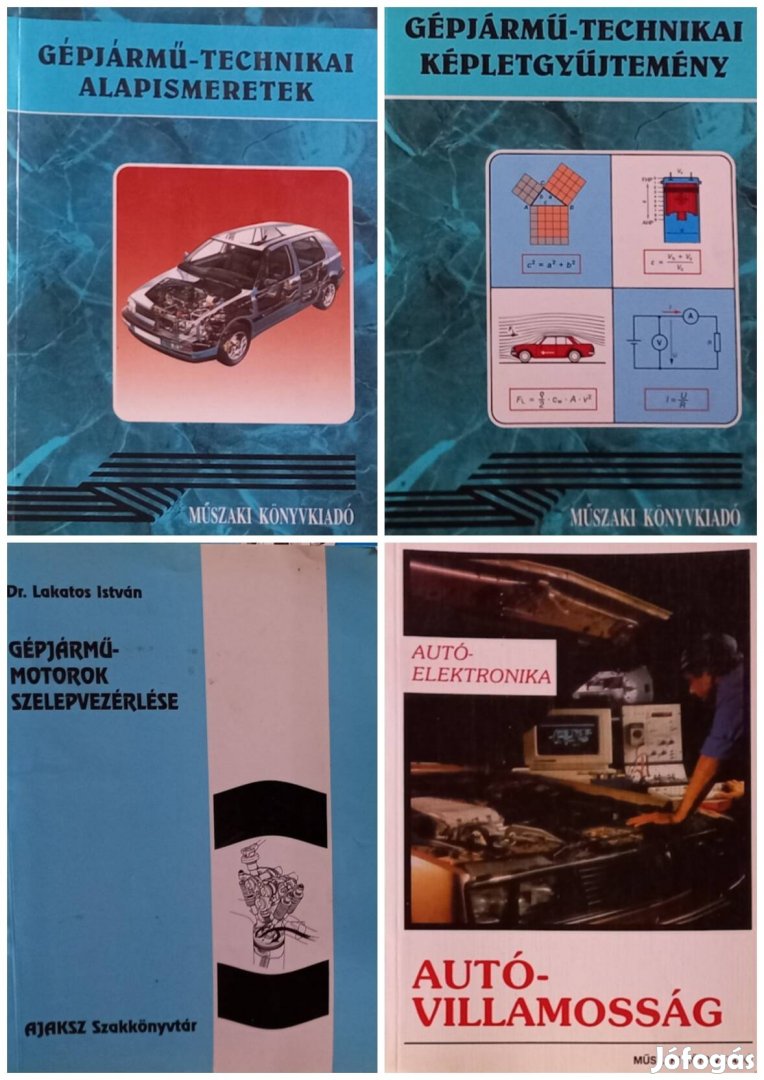 Gépjármű szakmai könyvek csomagban - részletek a leírásban