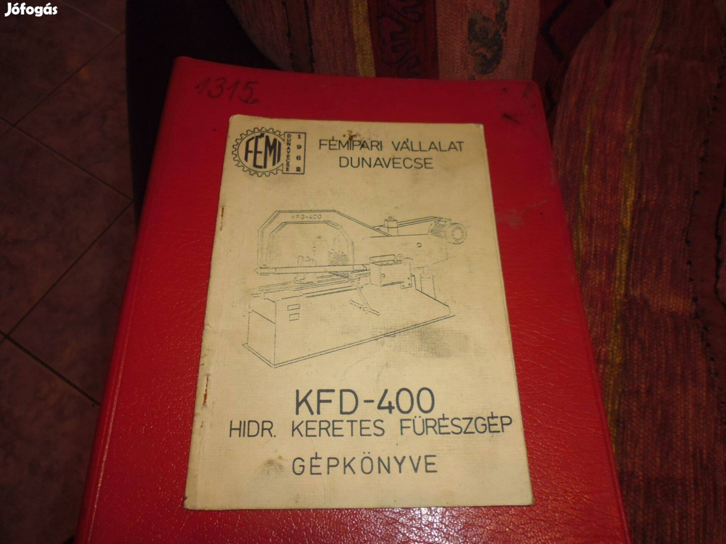 Gépkönyv Kfd400 Kfd250 fémipari keretes hidraulikus fűrészgép kfd-400