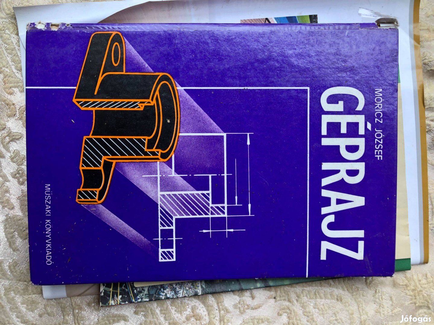 Géprajz könyv, tankönyv 1500 ft