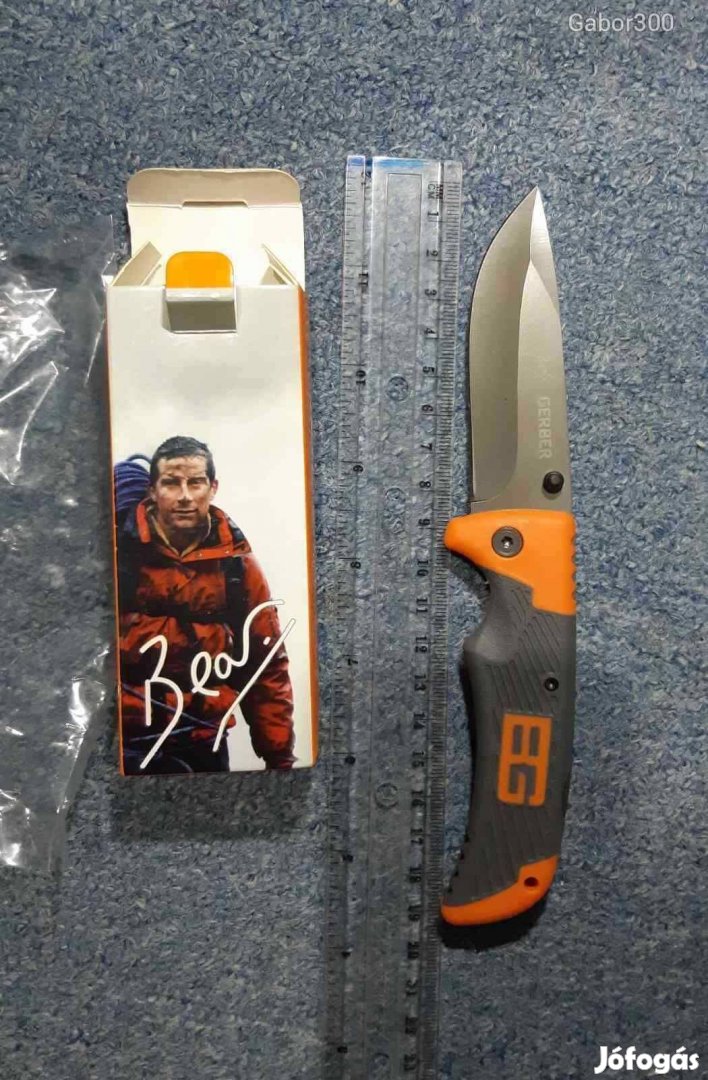 Gerber Bear Grylls zsebkés, bicska, kés eladó dobozában! Keveset hasz