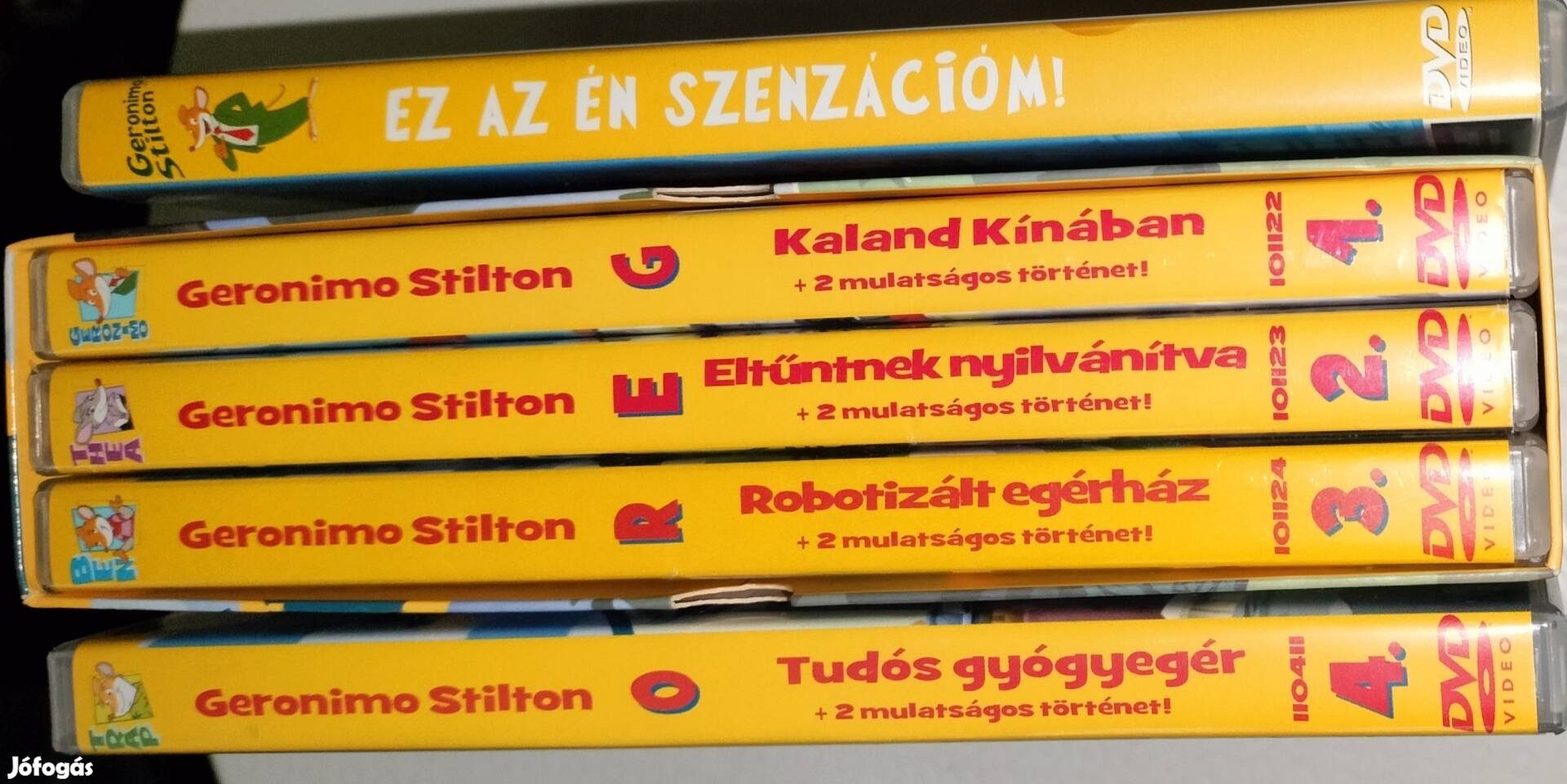Geronimo Stilton 1-2-3-4 , Az én szenzációm dvd, 5 lemez 