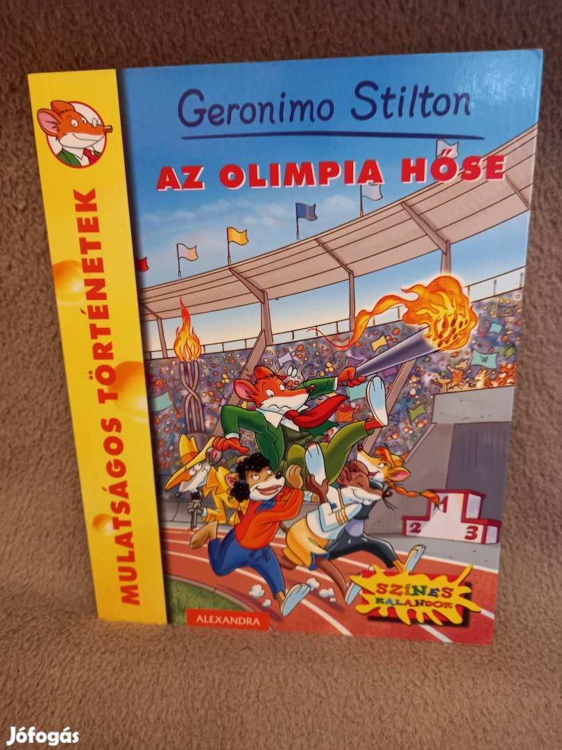 Geronimo Stilton Az olimpia hőse mesekönyv , ifjúsági könyv