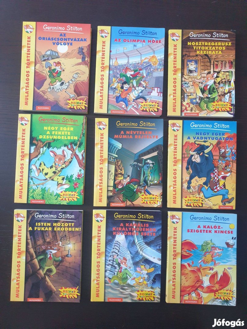 Geronimo Stilton könyvek