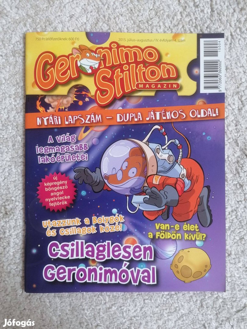 Geronimo Stilton magazin - Csillaglesen Geronimóval