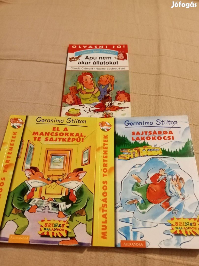 Geronimo Stilton regények ajándék kiskönyvvel!