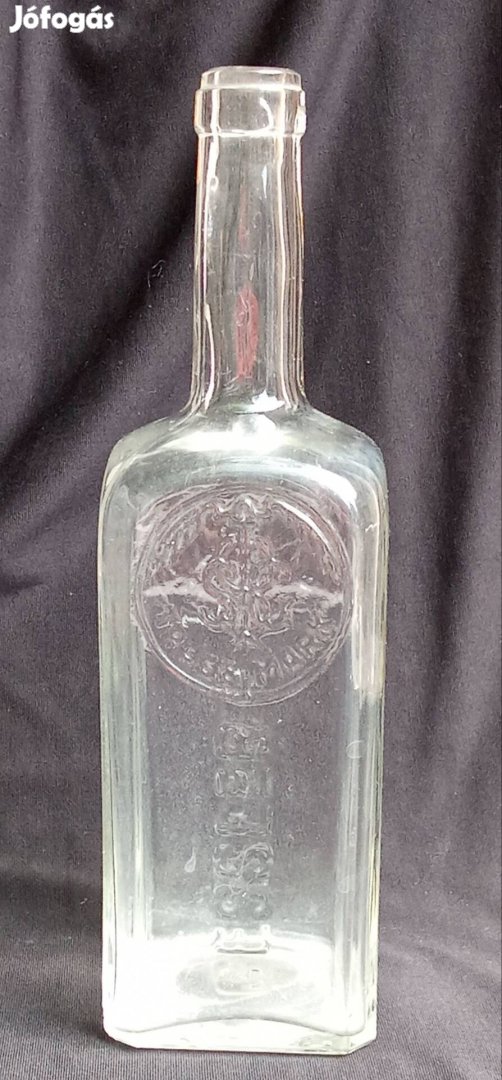 Gessler Trade Mark régi likőrös üveg 