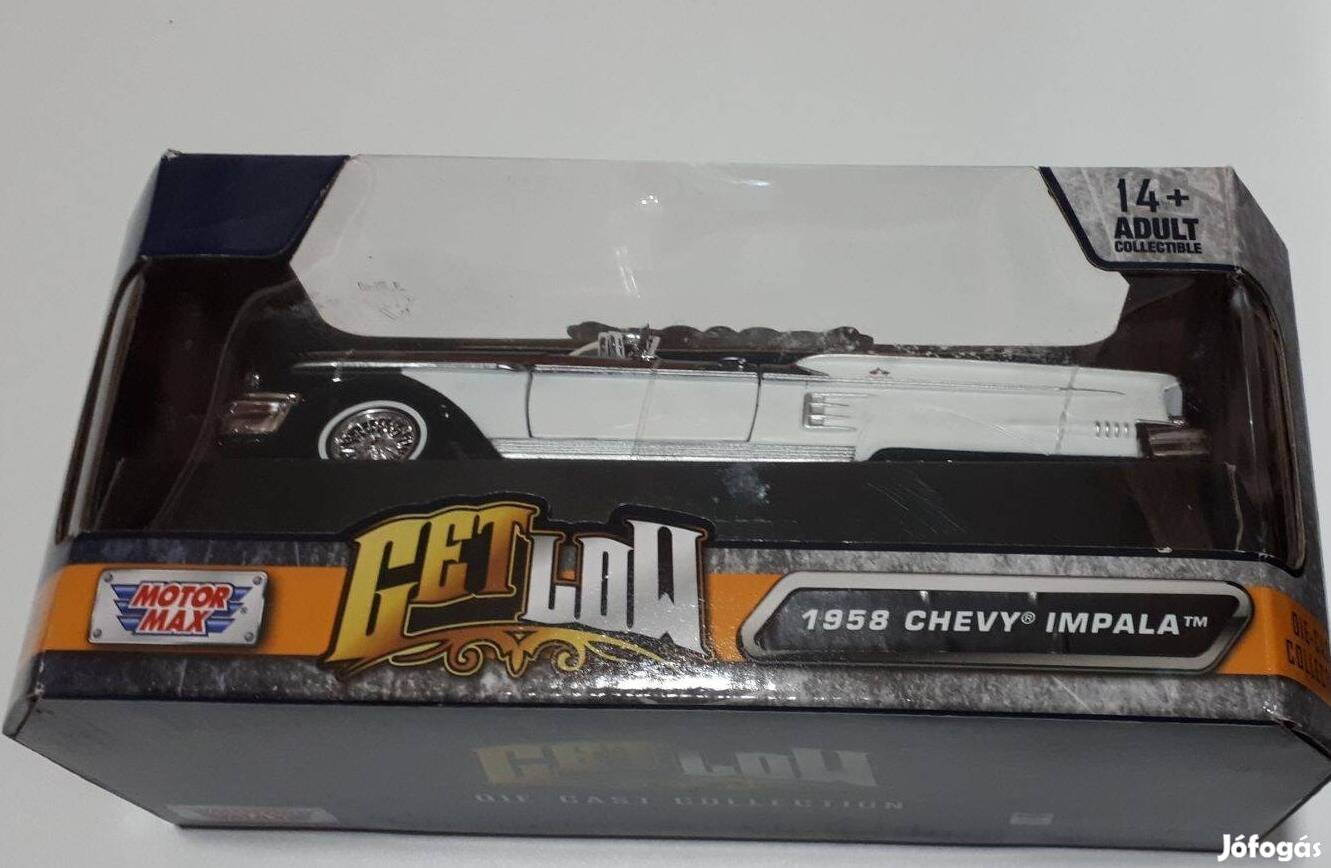 Get low 1958 chevy impala 1:24 arányú játékautó!