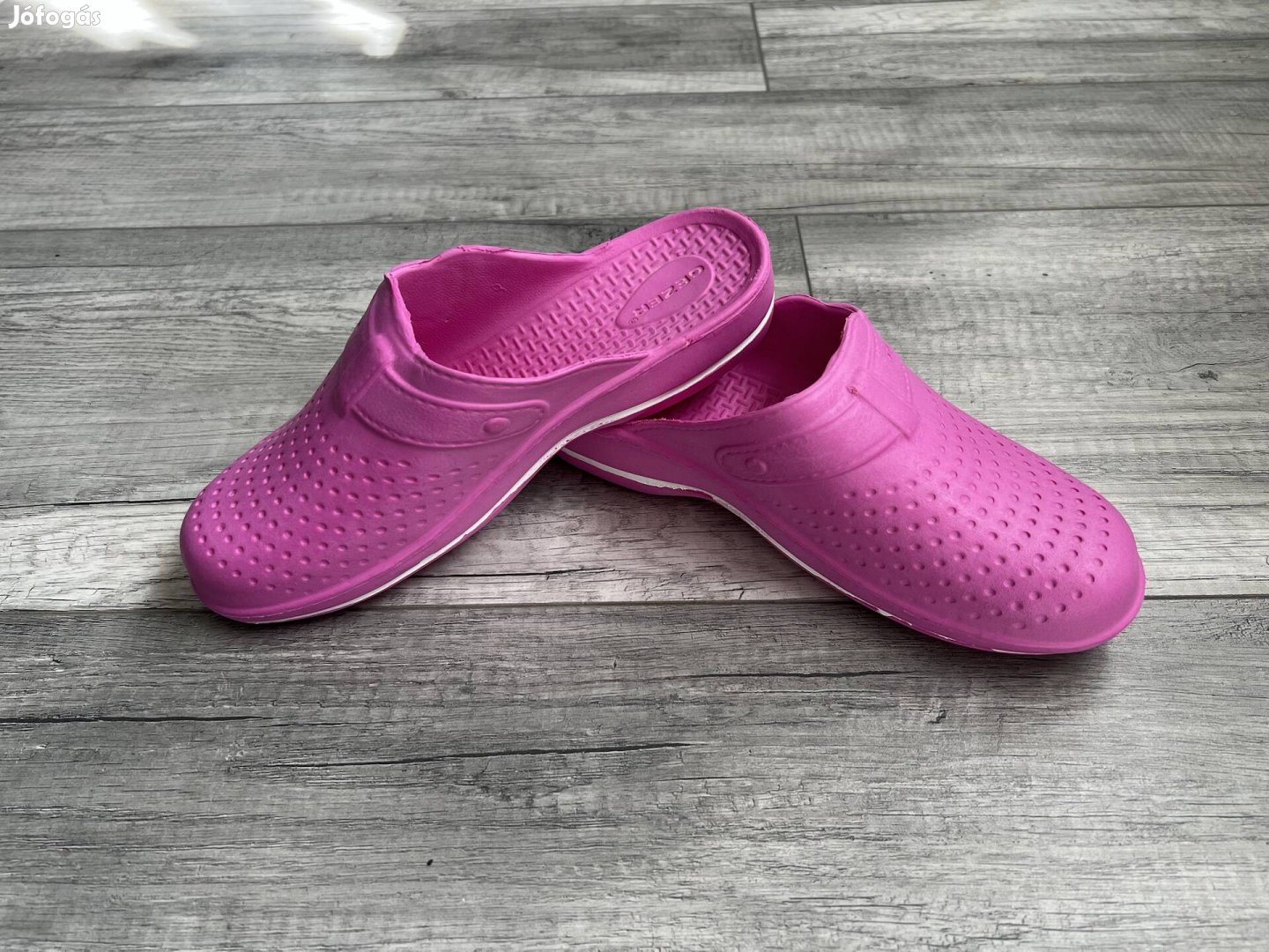 Gezer rózsaszín női gumi papucs (új, new!)