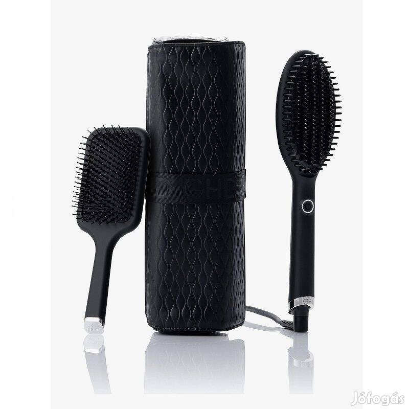 Ghd Glide meleglevegős hajkefe, hajkefével és hordtáskával - fekete