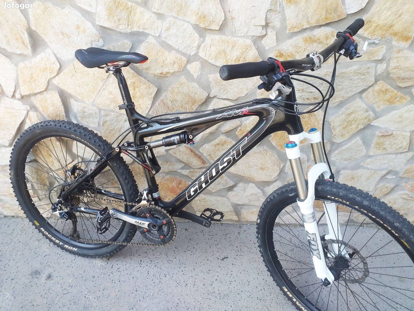 Ghost AMR, karbon, teljes XTR Fox szet, downhill kerékpár, bicikli