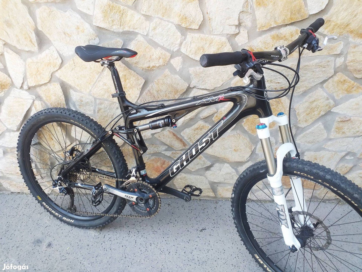 Ghost AMR, karbon, teljes XTR Fox szet, downhill kerékpár, bicikli
