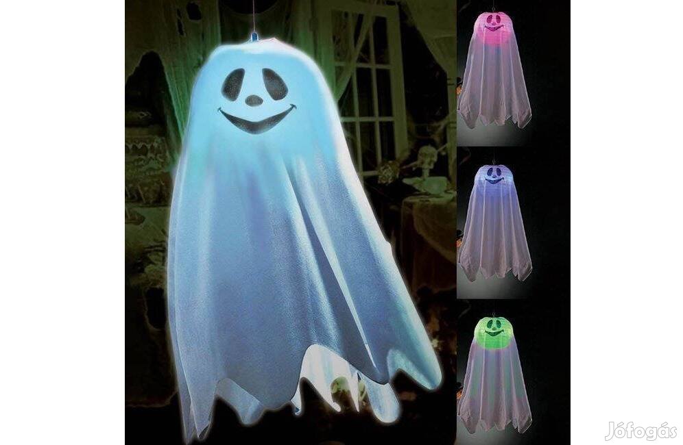 Ghost Halloween lámpa színes fénnyel 52cm