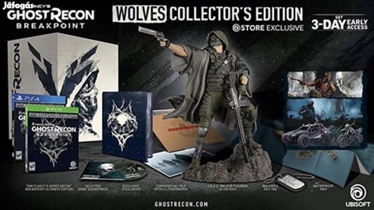 Ghost Recon Breakpoint Wolves Ed. wfigurine, Tag, Map, Litho&OST (No D