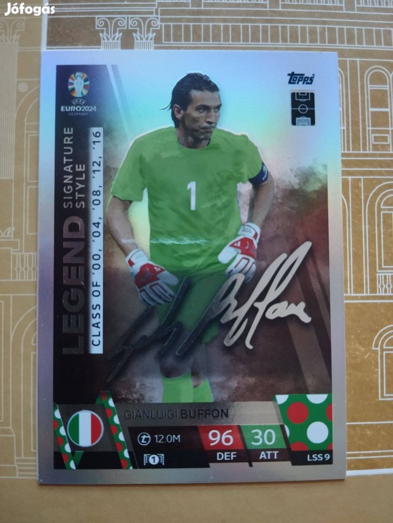 Gianluigi Buffon (Olaszország) Legend Signature Style Euro 2024 kártya