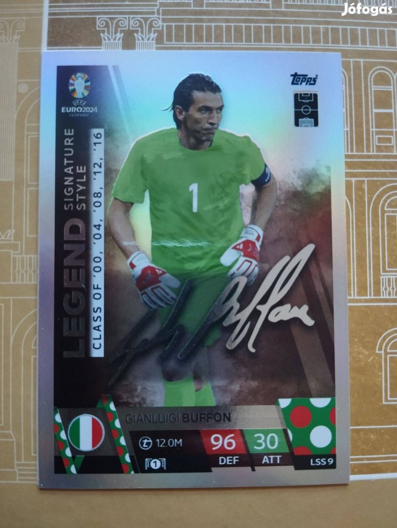 Gianluigi Buffon (Olaszország) Legend Signature Style Euro 2024 kártya