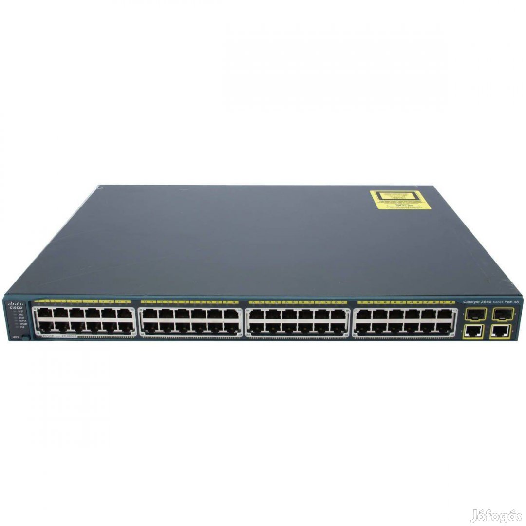 Giga ajánlat! Cisco C2960-48PST-L 48 portos switch számlával, garanciá