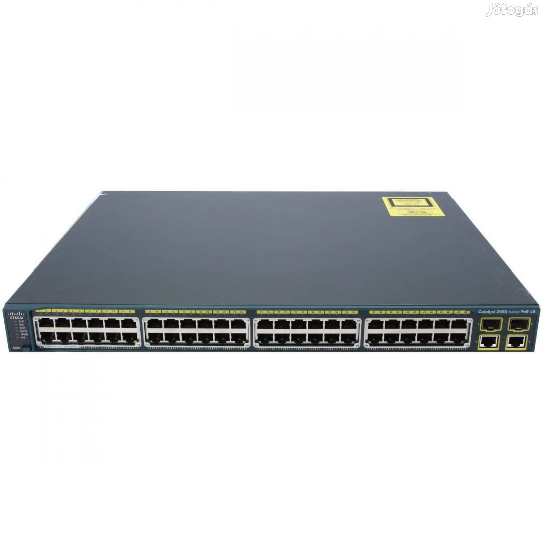 Giga ajánlat! Cisco C2960-48PST-L 48 portos switch számlával, garanciá