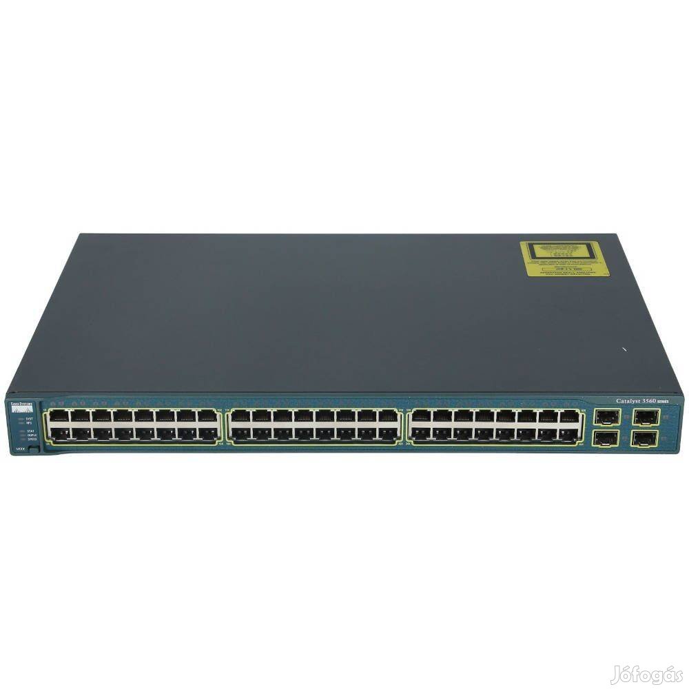 Giga ajánlat! Cisco C3560-48TS-S 48 portos switch számlával, garanciáv