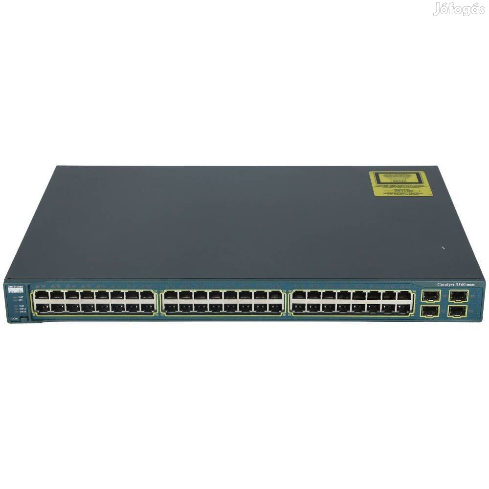 Giga ajánlat! Cisco C3560-48TS-S 48 portos switch számlával, garanciáv