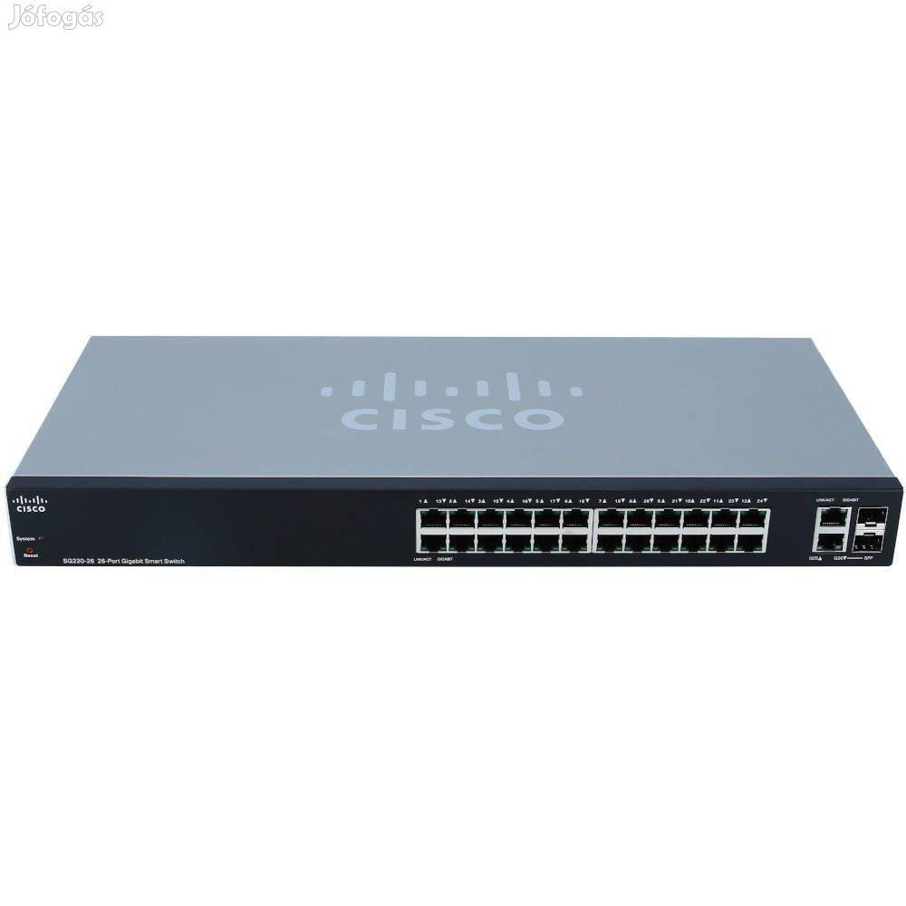 Giga ajánlat! Cisco SG220-26-K9 50 portos switch számlával,