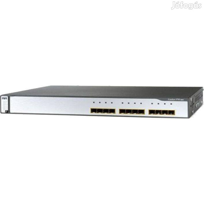 Giga ajánlat! Gigabites Cisco C3750G-12S-E 12 portos switch számlával,