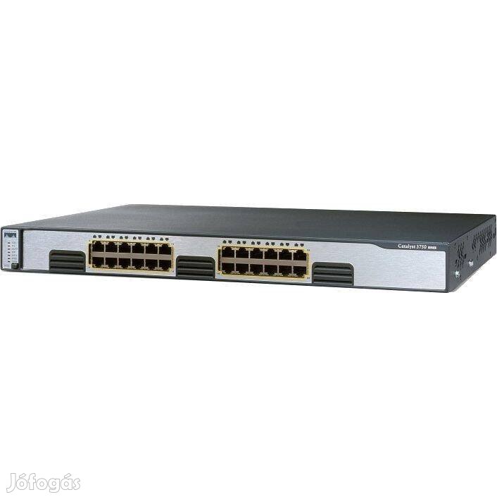 Giga ajánlat! Gigabites Cisco C3750G-24T-E 24 portos switch számlával,