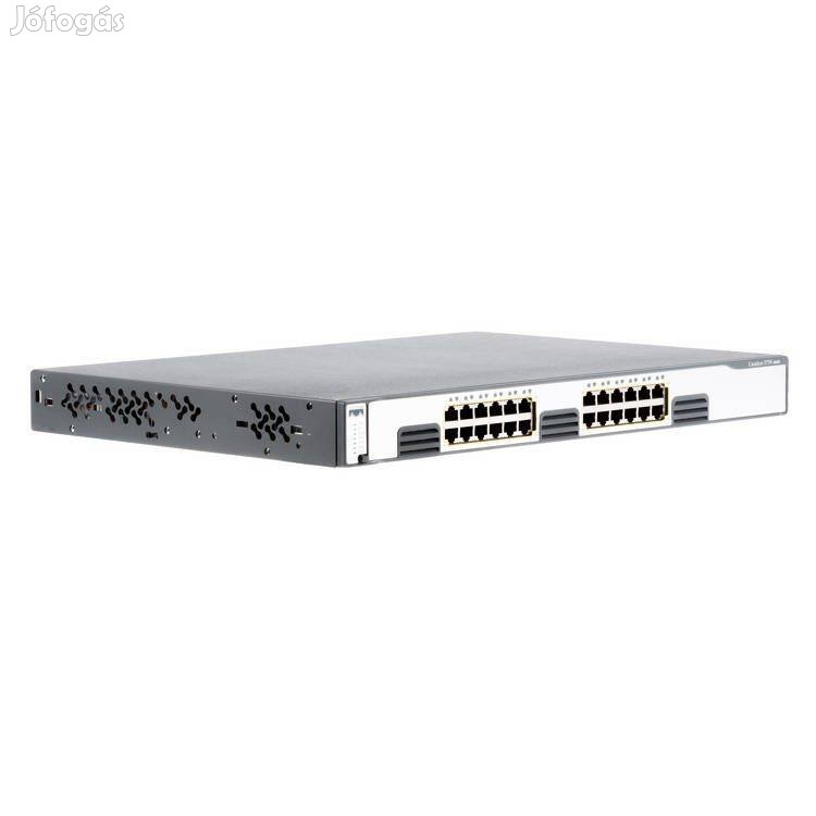 Giga ajánlat! Gigabites Cisco C3750G-24T-S 24 portos switch számlával,