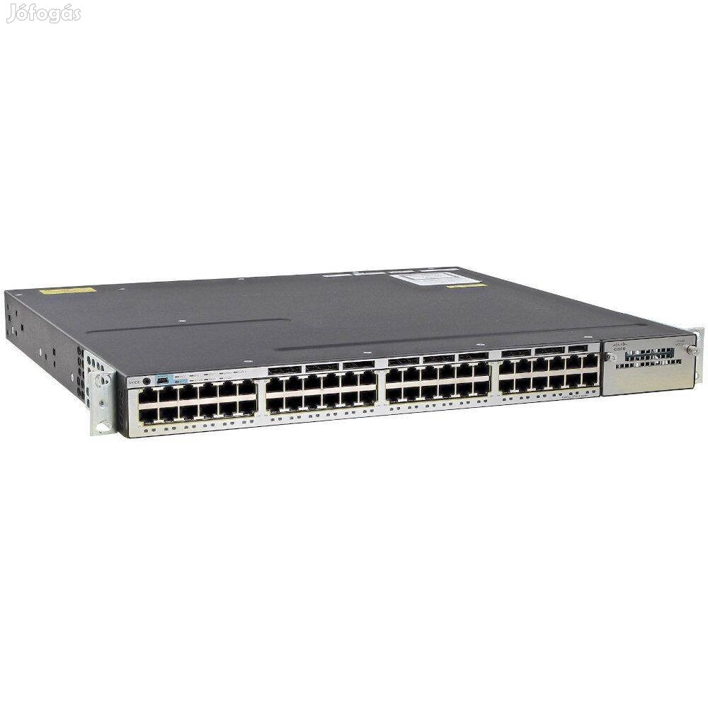 Giga ajánlat! Gigabites Cisco C3750X-48T-S 48 portos switch számlával