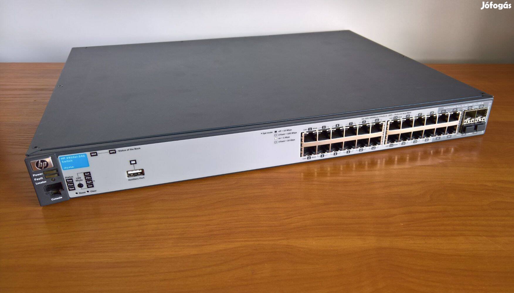 Giga ajánlat! HP Procurve 2910al-24G J9145A 24 portos Gigabites switch