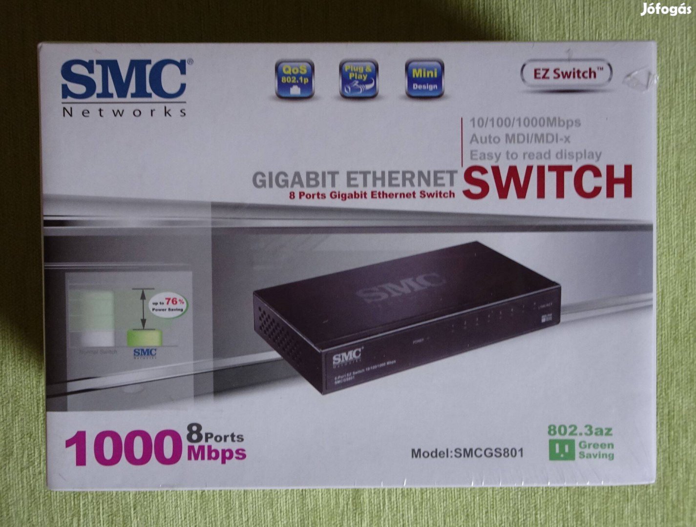 Gigabit Ethernet Swich SMC GS801 eladó