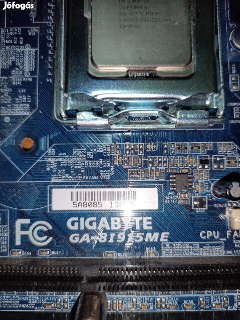 Gigabyte GA-8I915ME alaplap Intel Celeron 2,8ghz procival