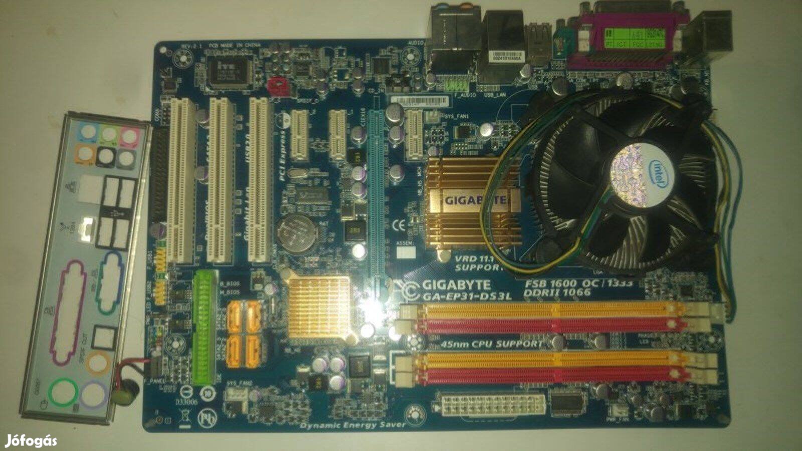 Gigabyte GA-EP31-DS3L alaplap Intel Core2 Quad 2,66GHZ