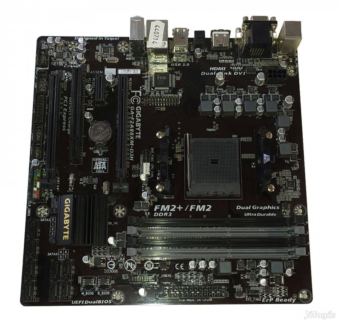 Gigabyte GA-F2A88XM-D3H alaplap FM2 / FM2+