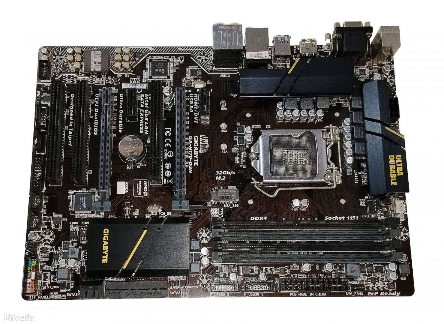 Gigabyte GA-H170-D3H alaplap s1151 v1 01