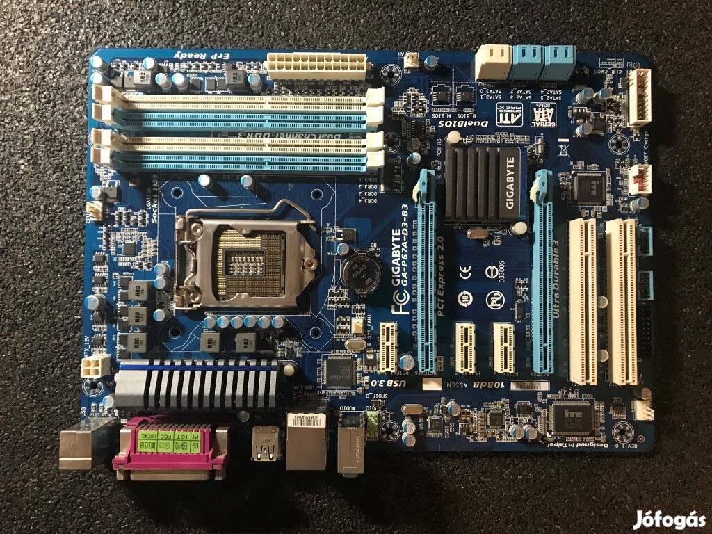 Gigabyte GA-P67A-D3-B3 alaplap, LGA1155, ATX