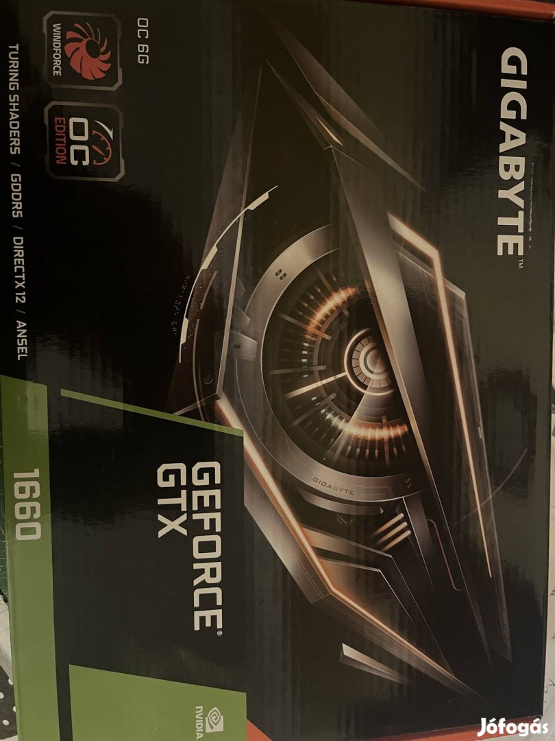 Gigabyte Geforce 1660 6GB OC videokártya eladó