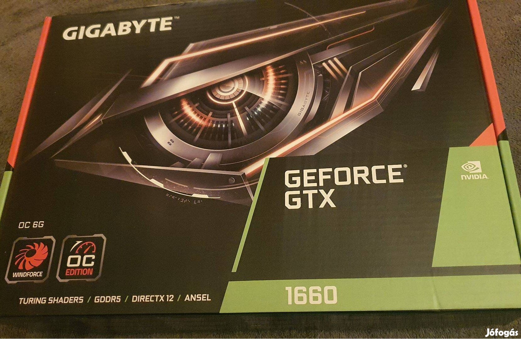 Gigabyte Geforce Gaming Gtx 1660 OC 6GB DDR6 Videokártya