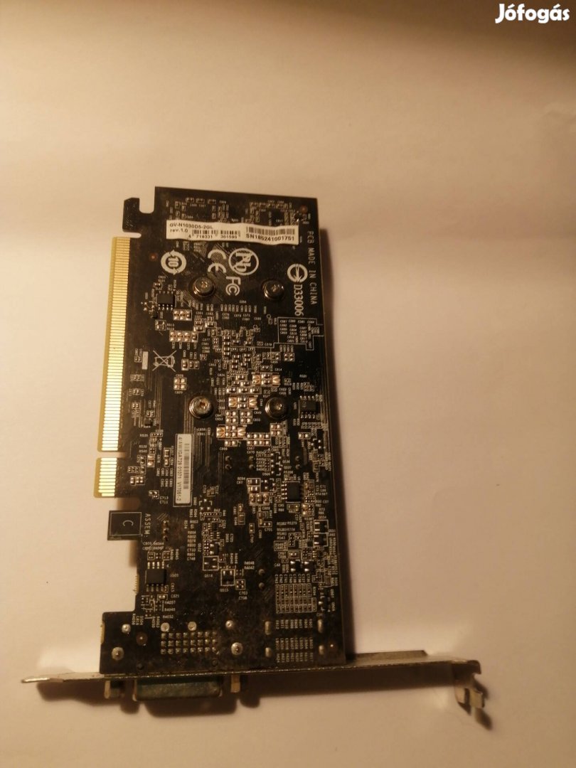 Gigabyte Geforce Gt 1030 videokártya 2gb Gddr5, 64 bites