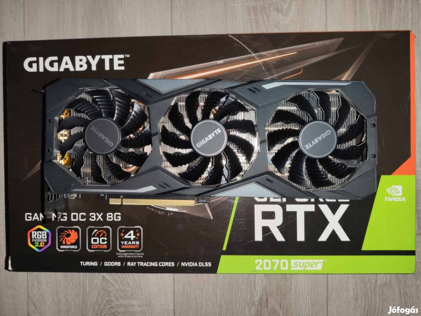 Gigabyte Geforce Rtx 2070 Super videókártya