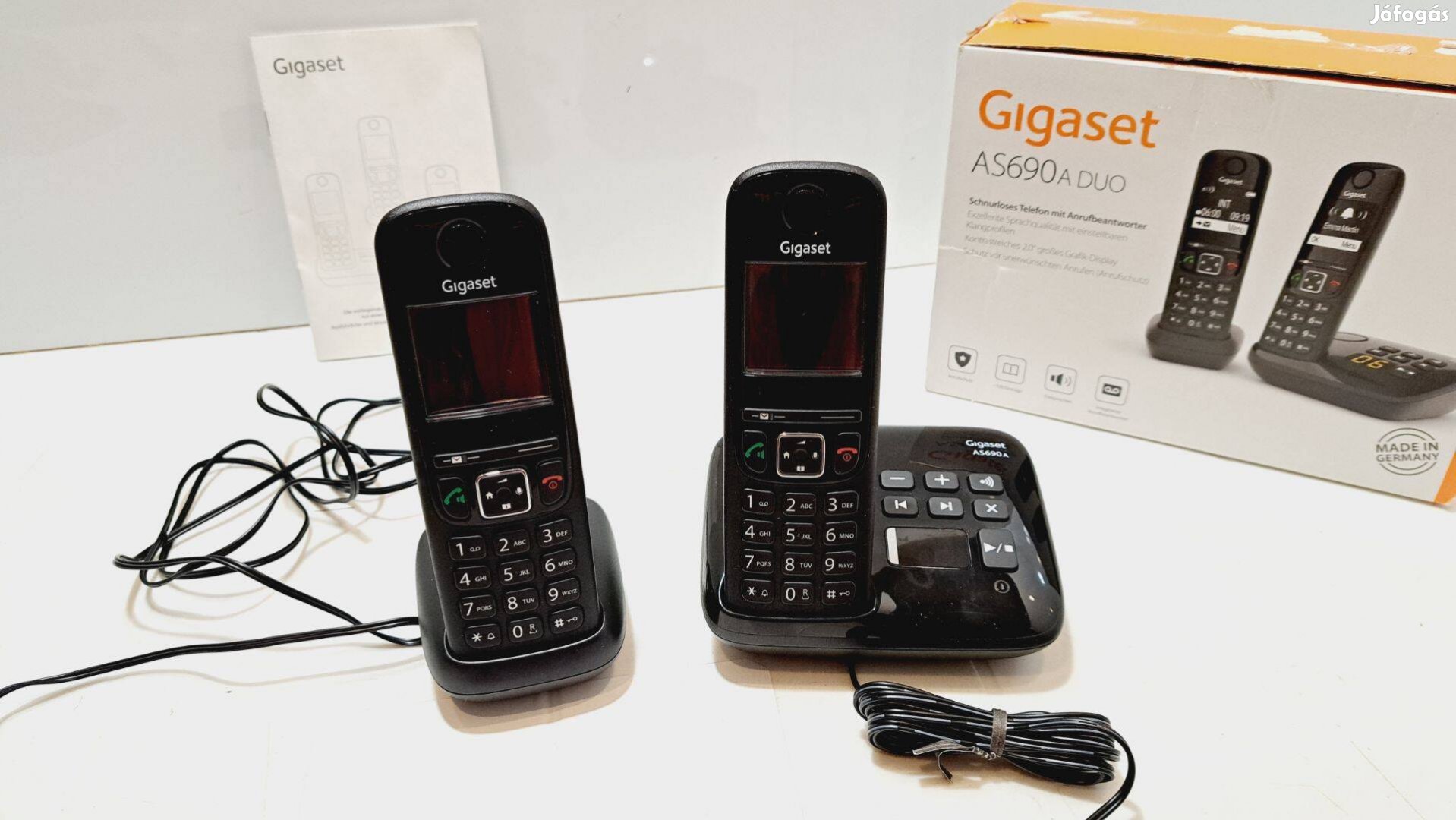 Gigaset AS690A Duo - vezeték nélküli DECT telefon 2 kézibeszélővel
