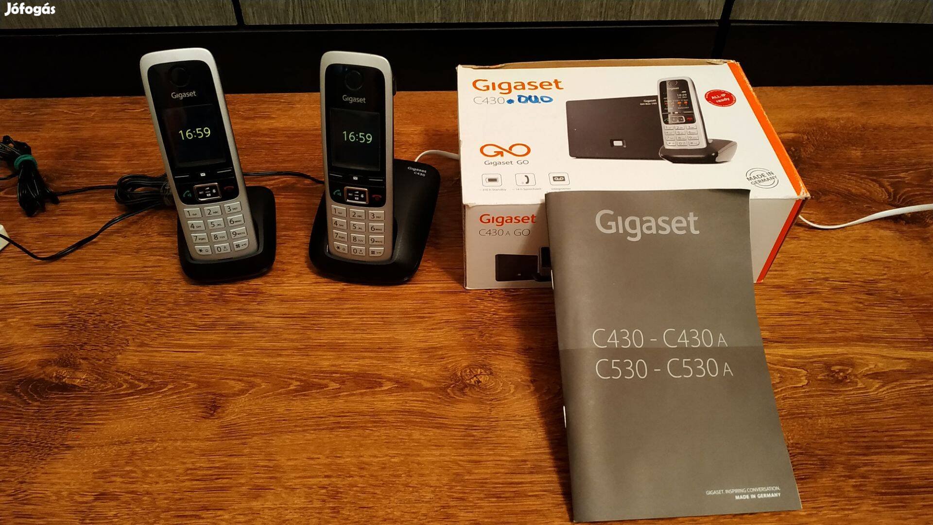 Gigaset c430 duo vezetékes hordozható telefon