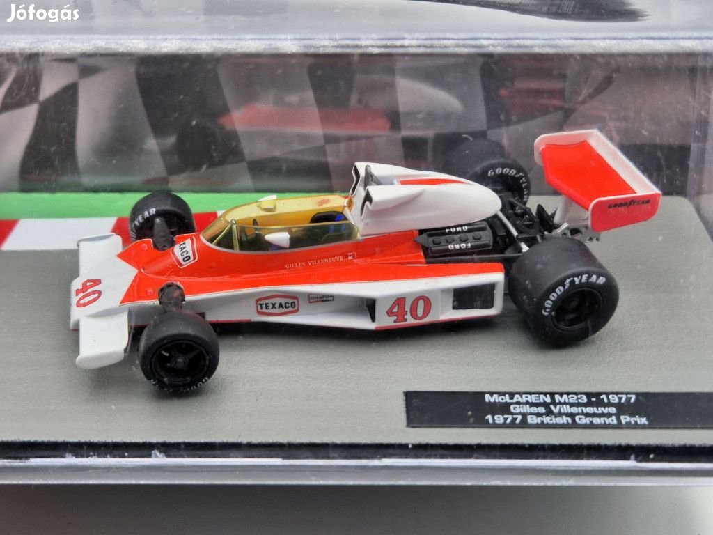 Gilles Villeneuve McLaren M23 #40 British GP formula 1977 - Altaya -