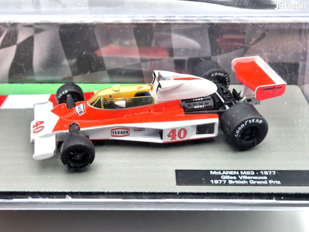 Gilles Villeneuve McLaren M23 #40 British GP formula 1977 - Altaya -