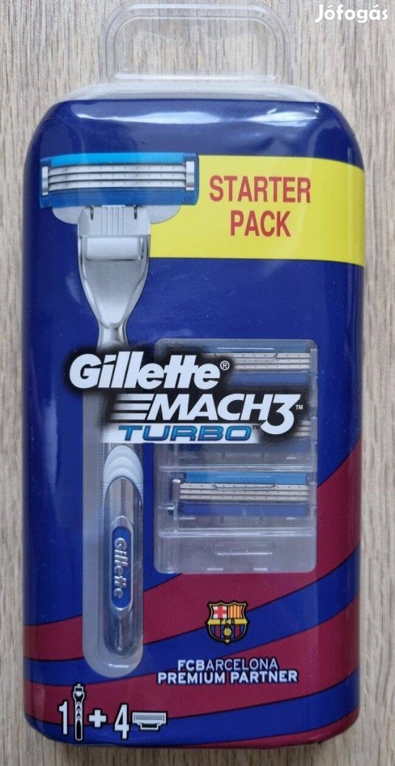 Gillette Mach3 Turbo borotva Starter Set FC Barcelona - új bontatlan