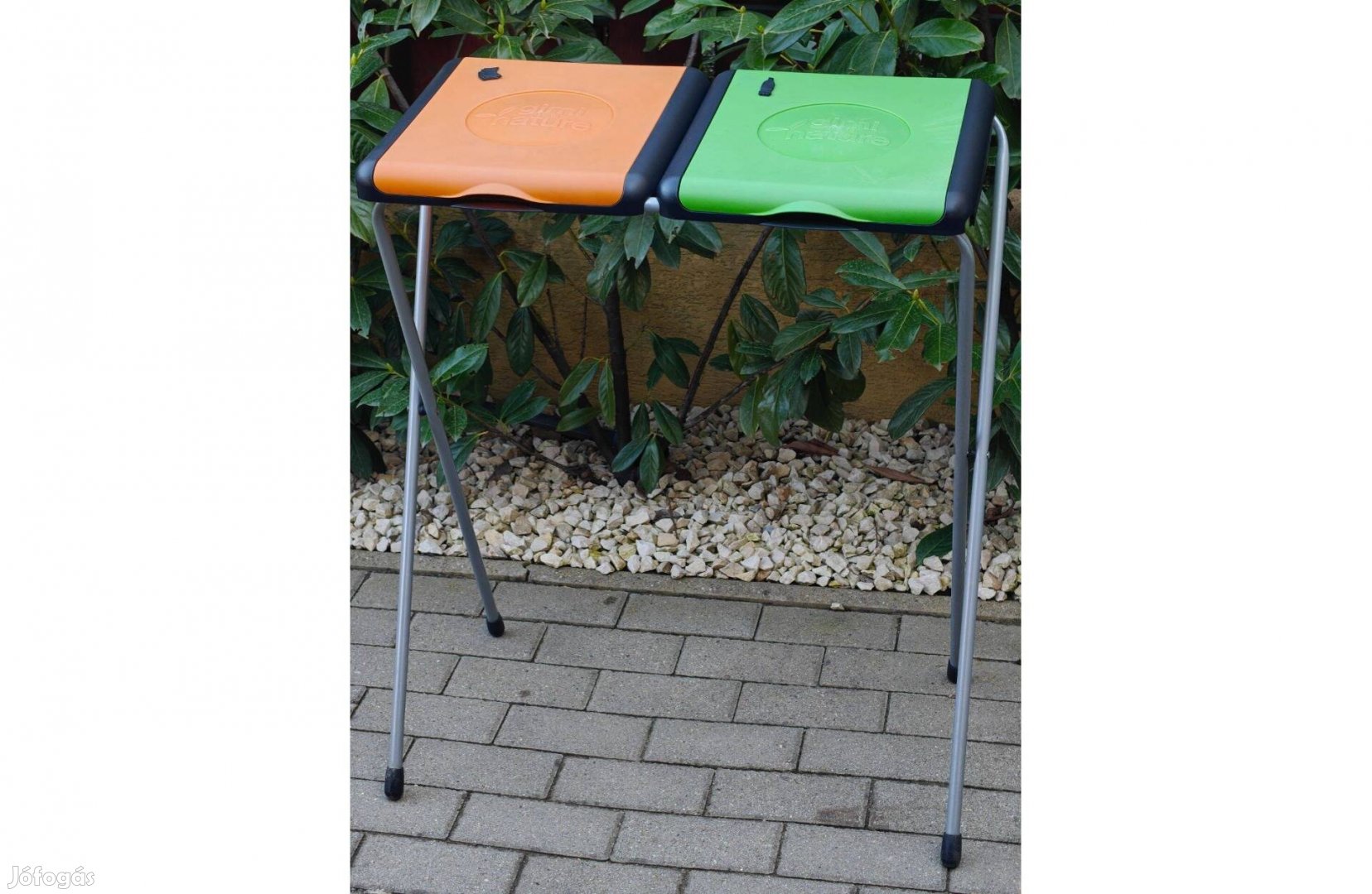 Gimi Nature 2 szelektív szemeteszsák tartó narancssárga és