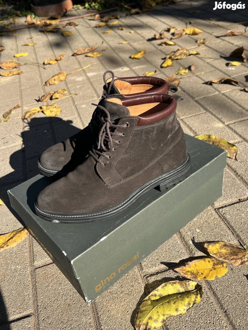 Gino Rossi nubuck bőr elegáns bakancs 41