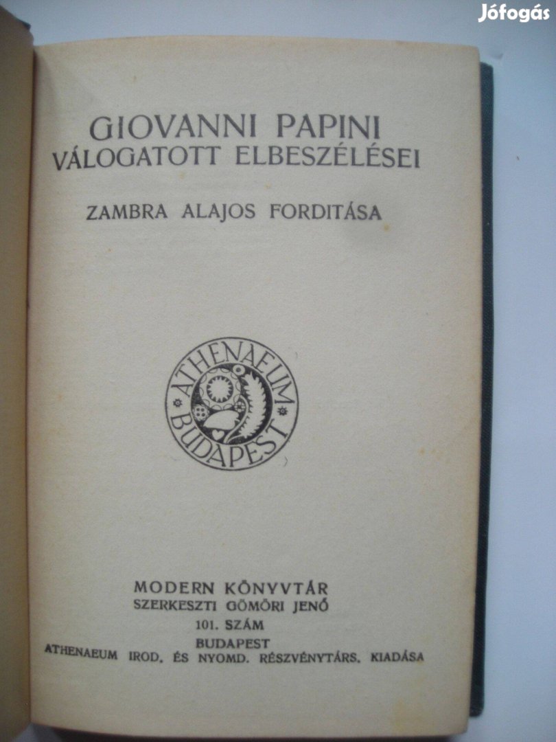 Giovanni Papini Válogatott elbeszélései