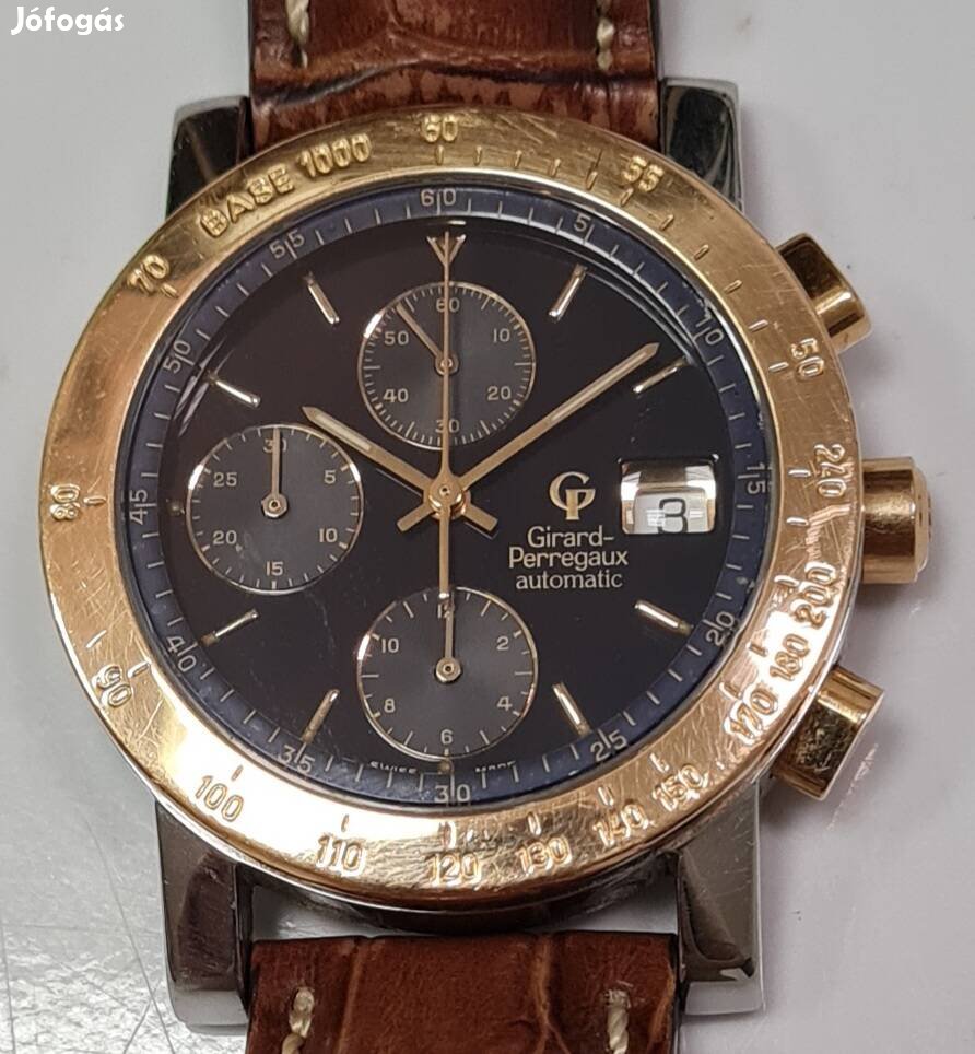 Girard Perregaux Automatic Chronograph Arany-acél 18K Arany Lünett 